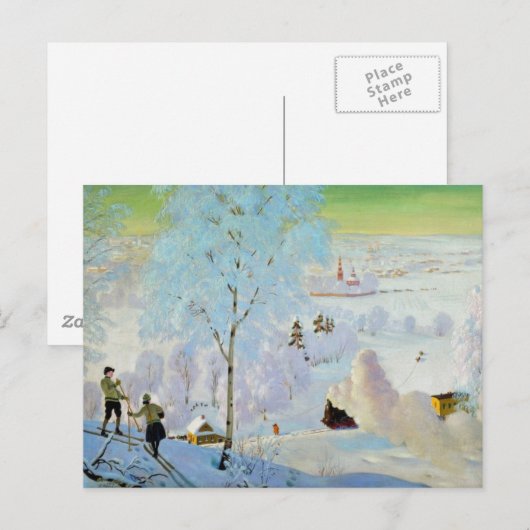 Skiers 1919 briefkaart (Voorkant / Achterkant)