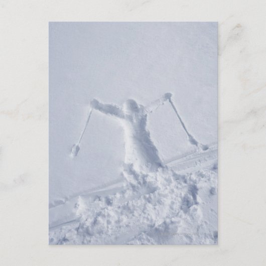 Skiers 2 briefkaart (Voorkant)