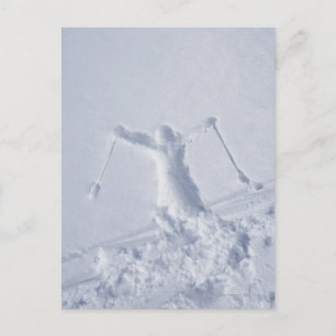 Skiers 2 briefkaart