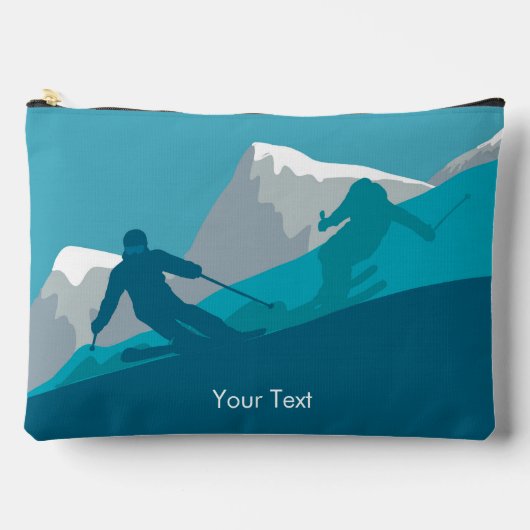 Skiërs Alpine Skiën gepersonaliseerd Etui (Voorkant)