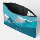 Skiërs Alpine Skiën gepersonaliseerd Etui (Open)