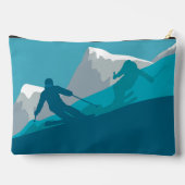 Skiërs Alpine Skiën gepersonaliseerd Etui (Achterkant)