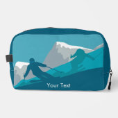 Skiërs Alpine Skiën gepersonaliseerd Toilettasje (Voorkant)