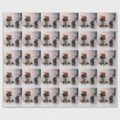 Skiërs - Dorpsverpakking Cadeaupapier (Vlak)