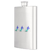 Skiers Downhill Skiing Flacon (Links)