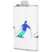 Skiers Downhill Skiing Heupfles (Links)