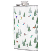 Skiers Downhill Skiing Illustration  Heupfles (Links)