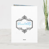 Skiërs in liefde kerst Kaart (Achterkant)