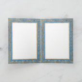 Skiërs in liefde kerst Kaart (Binnen)