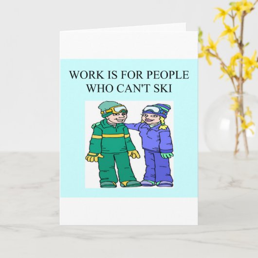 skiërs kaart (Gele Bloem)