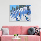 Skiers Lofer 2010 Canvas Afdruk (Insitu (Woonkamer))