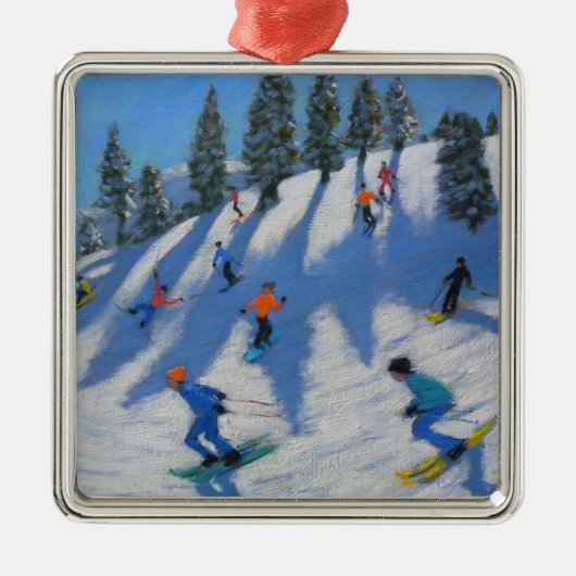 Skiers Lofer 2010 Metalen Ornament (Voorkant)