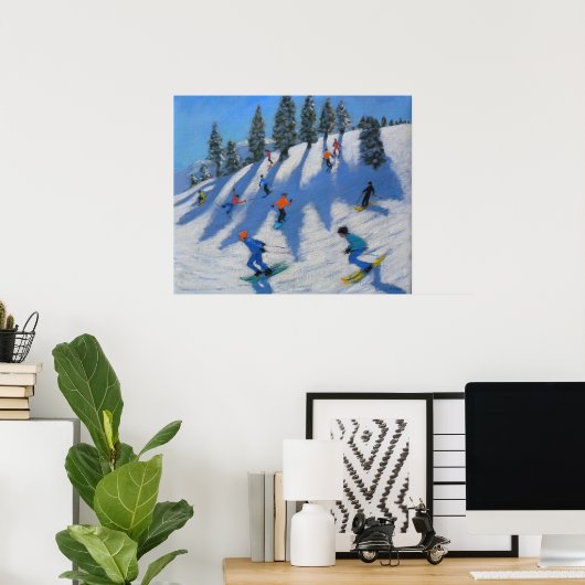 Skiers Lofer 2010 Poster (Thuiskantoor)