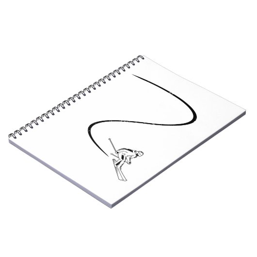 Skiers | Ski Skis Skiing Winter Gifts Notitieboek (Linkerzijde)