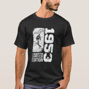 Skiërs Skier geboren 1953 Verjaardag Skiën Ski T-shirt