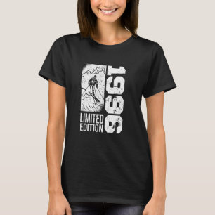 Skiërs Skier geboren 1996 Verjaardag Skiën Ski T-shirt