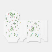 Skiers Skiing Illustratie Ski Kerstmis Bedankdoosjes (Uitgevouwen)