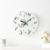 Skiers Skiing Illustration Ski Winter Slope Grote Klok (Huis)