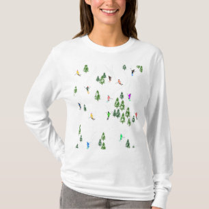 Skierskiën van de Holiday Alpine T-shirt