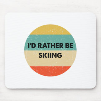 Skierskirtje Ik ging liever skiën Muismat
