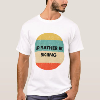 Skierskirtje Ik Ging Liever Skiën T-shirt