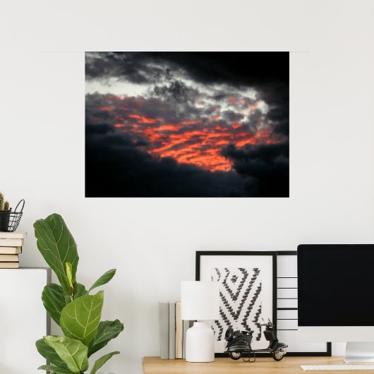 Skies Afire: Sunset - Poster #1 (Thuiskantoor)