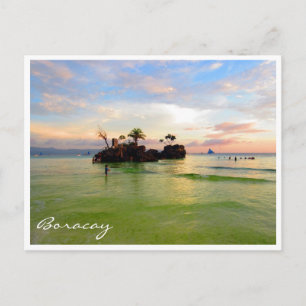 skies boracay rock briefkaart