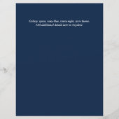 Skies Boven BAR MITZVAH Galaxy Blauw Goud Elegant (Achterkant)