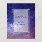 Skies Boven BAR MITZVAH Galaxy Blauw Goud Elegant (Voorkant)