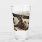 Skies: De Kangoeroe Pilot In Het Oude Vliegtuig Glas (Achterkant)