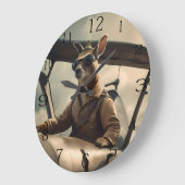 Skies: De Kangoeroe Pilot In Het Oude Vliegtuig Grote Klok (Hoek)