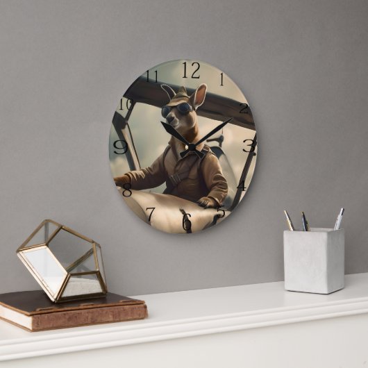 Skies: De Kangoeroe Pilot In Het Oude Vliegtuig Grote Klok (Kantoor)