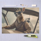  Skies: De Kangoeroe Pilot In Het Oude Vliegtuig Tissuepapier (Craft)