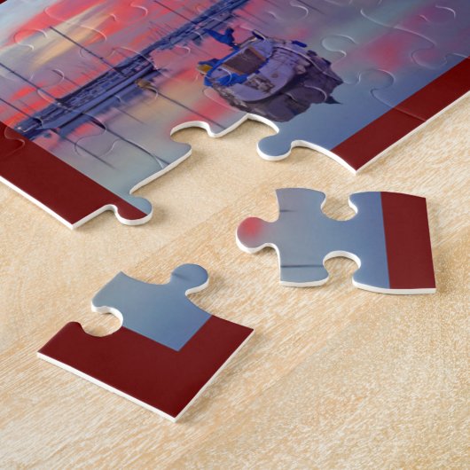 Skies of San Diego and San Francisco Puzzle Legpuzzel (Zijkant)