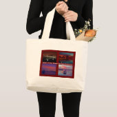 Skies of San Diego en San Francisco Grote Tote Bag (Voorkant (product))