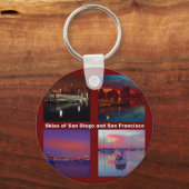Skies of San Diego en San Francisco Sleutelhanger (Voorkant)