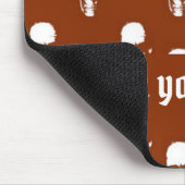 Skies op bruin gebruik muismat (Hoek)