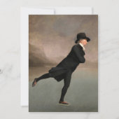 Skies op Duddingston Loch door Henry Raeburn Bedankkaart (Voorkant)