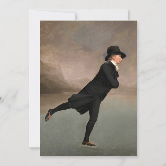 Skies op Duddingston Loch door Henry Raeburn Bedankkaart (Voorkant)