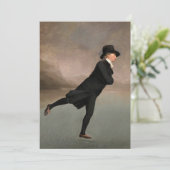 Skies op Duddingston Loch door Henry Raeburn Bedankkaart (Staand voorkant)