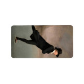 Skies op Duddingston Loch door Henry Raeburn Etiket (Voorkant)