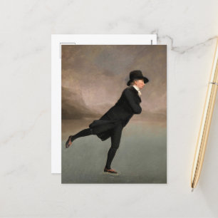 Skies op Duddingston Loch door Henry Raeburn Feestdagenkaart