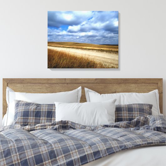 Skies over de Flint Hills canvas print (Insitu (Slaapkamer))