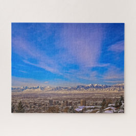 Skies Over Salt Lake City, Utah - 16x20 - 520 pc Legpuzzel