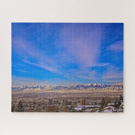 Skies Over Salt Lake City, Utah - 16x20 - 520 pc Legpuzzel (Horizontaal)