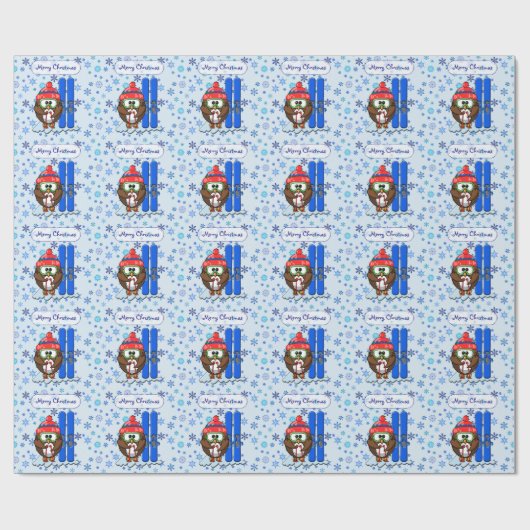 skieuil cadeaupapier (Vlak)