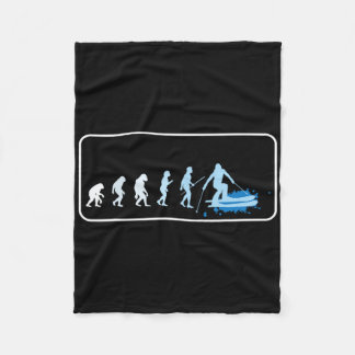 Skievolutie van skiër Apres Ski Snowboardi Fleece Deken