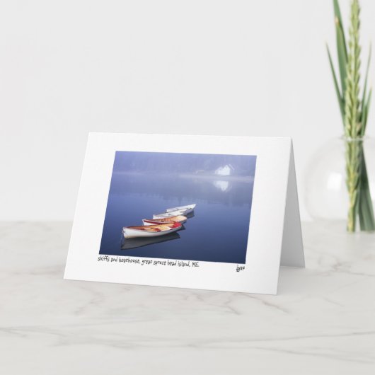 skiff en botenhuis kaart (Voorkant)