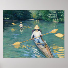 Skiffs - Gustave Caillebotte Fine Art Poster