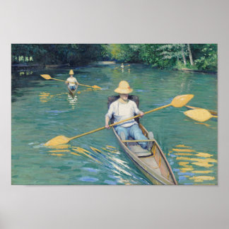 Skiffs - Gustave Caillebotte Poster